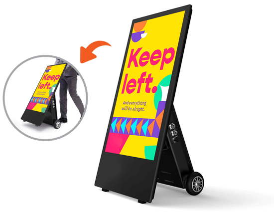 Picture of AllSee Outdoor Digital Android Battery A-Boards 43"
